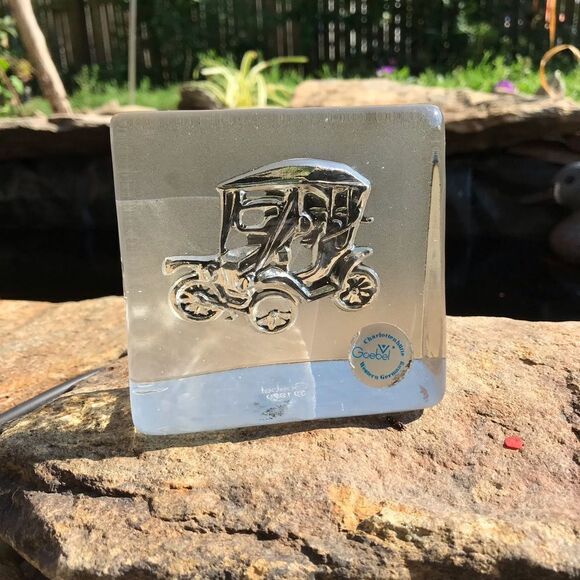 Vintage Crystal Glass Car Ford - Picture 3 of 10